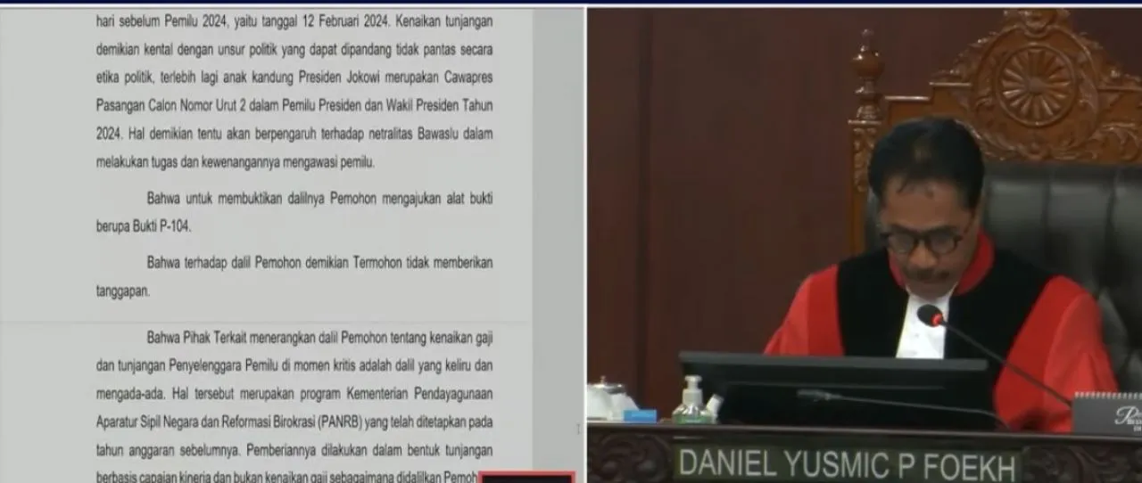 MK tak Temukan Korelasi Cawe-cawe Jokowi, dengan Naiknya Suara Pasangan Calon Tertentu