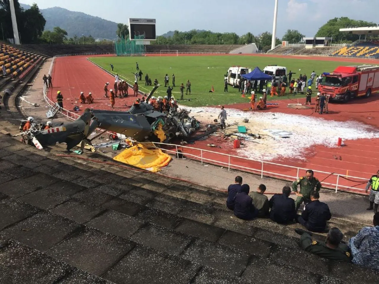 Dua Heli Militer Malaysia Tabrakan, 10 Kru Tewas