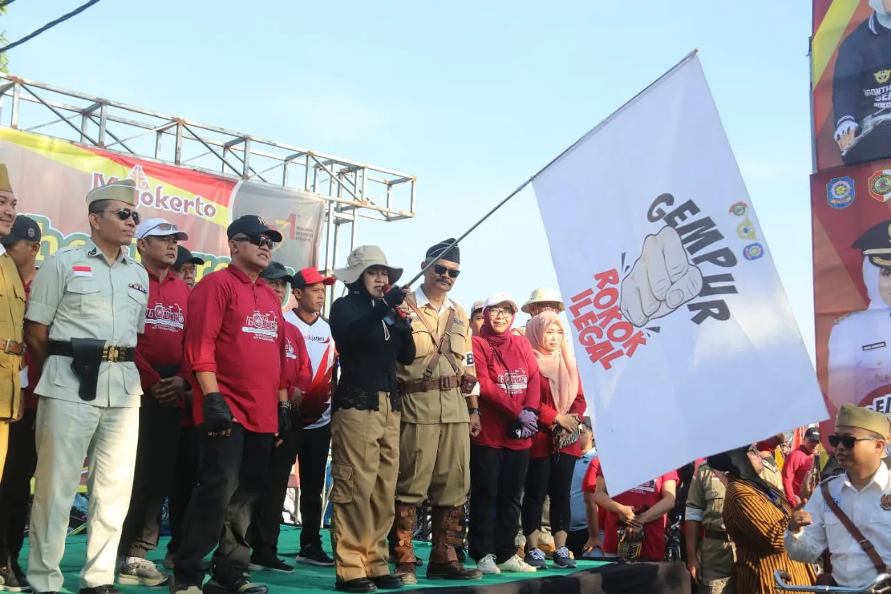 Pemkab Mojokerto Gelar Ngonthel Bareng Bupati dan KOSTI Bertajuk Gempur Rokok Ilegal
