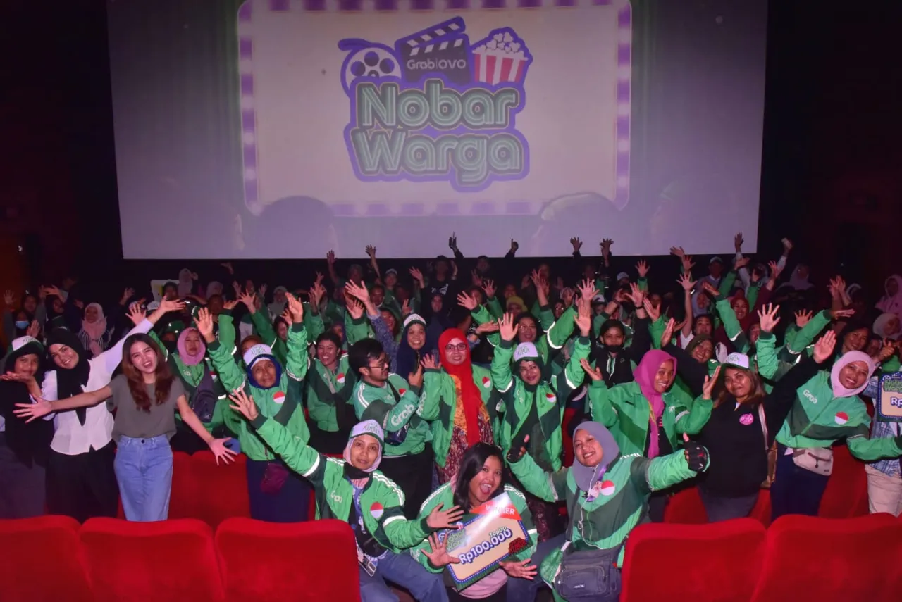 Ratusan Mitra Pengemudi dan Merchant Grab di Malang Nobar Film Siksa Kubur