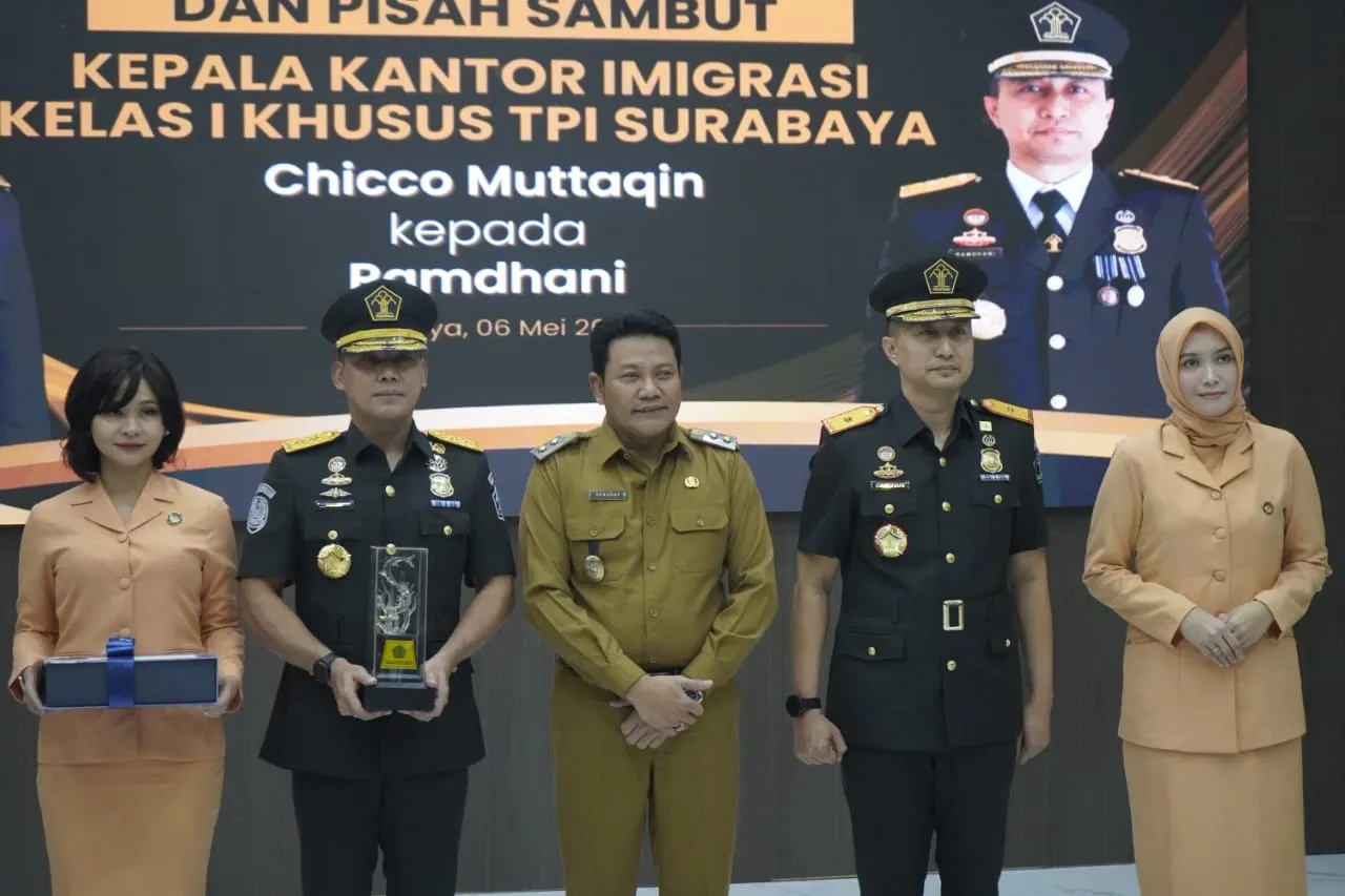Gantikan Chicco, Ramdhani Resmi Jabat Kakanim Kelas I Khusus TPI Surabaya