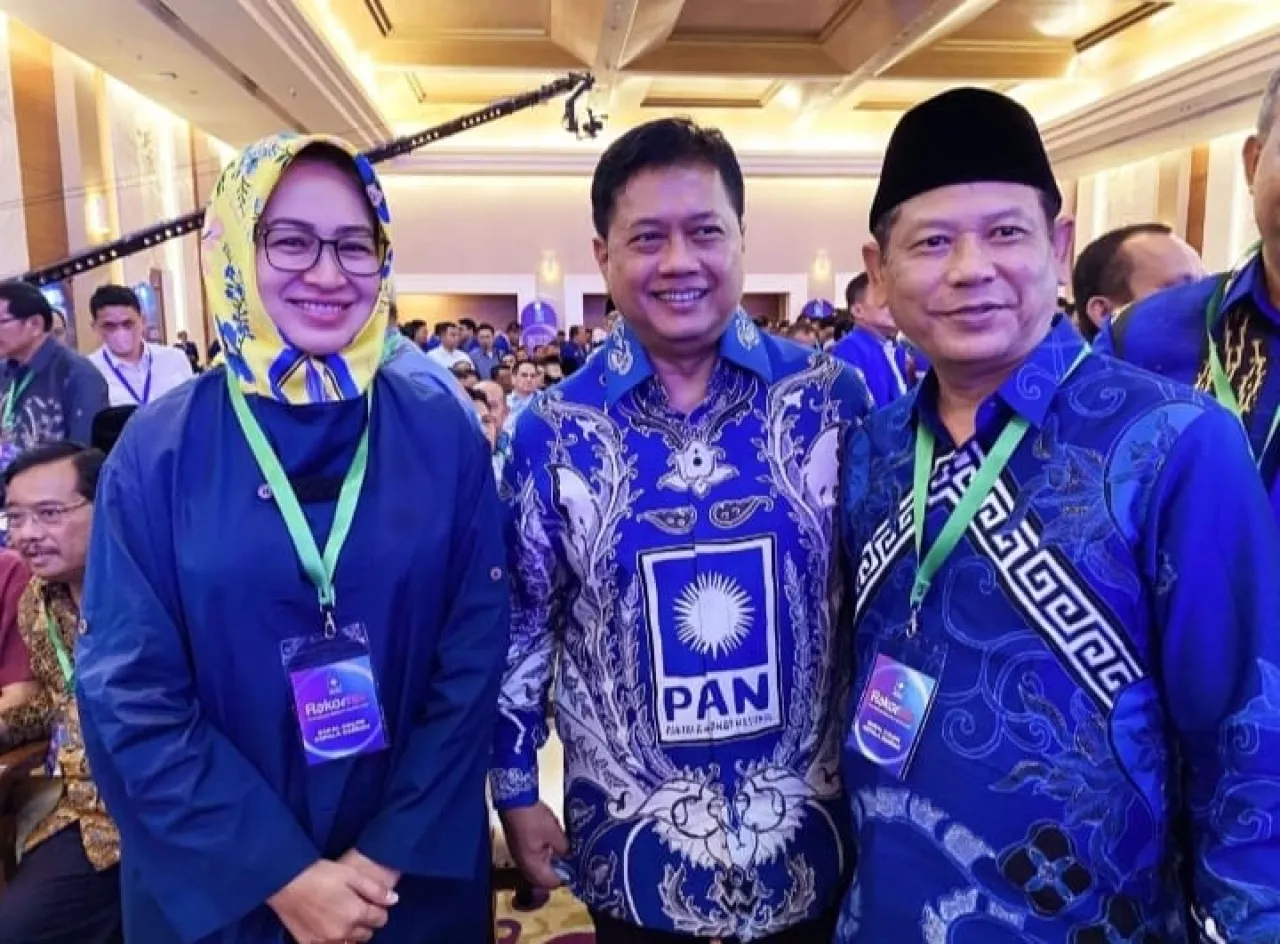 Kaji Ghofur Bersama Cakada Lainnya Hadiri Rakornas PAN di Jakarta