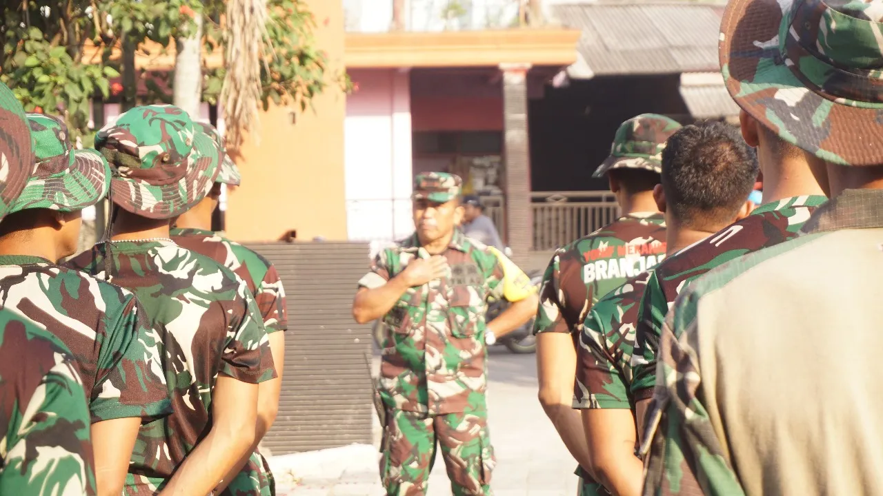 Apel Pagi, Satgas TMMD ke-120 Kodim 0816/Sidoarjo Bagi Tugas Masing-masing Anggota