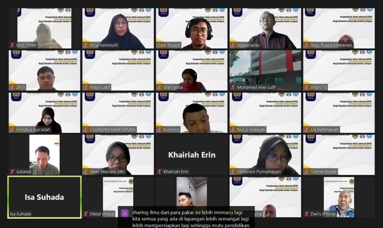 Penjaminan Mutu Sekolah Pascasarjana UNESA beri Pelatihan Sekolah Indonesia Malaysia
