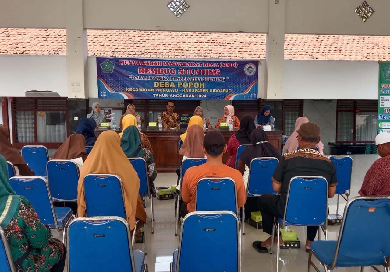 Kurangi Risiko Balita, Pemdes Popoh Gelar Musdes Rembug Stunting