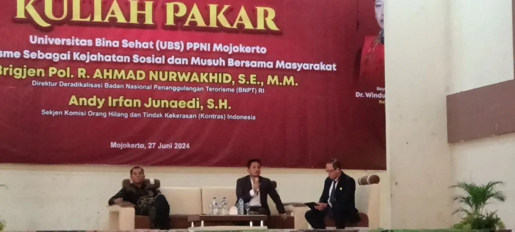Gandeng BNPT dan Kontras, Kampus UBS PPNI Mojokerto Gelar Kuliah Pakar Tolak Premanisme