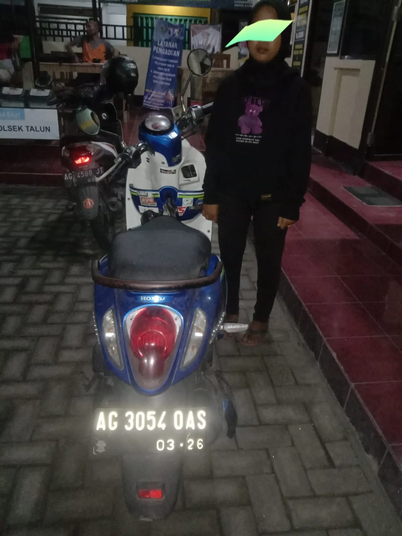 Remaja Putri 15 Tahun, Diperiksa Polisi karena Dititipi Motor Curian