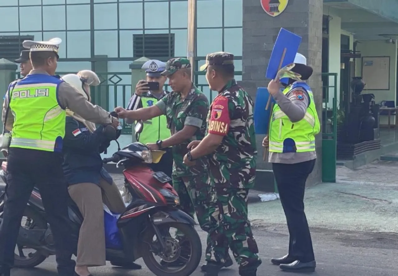 Gandeng TNI, Polres Malang Sosialisasi Operasi Patuh Semeru 2024