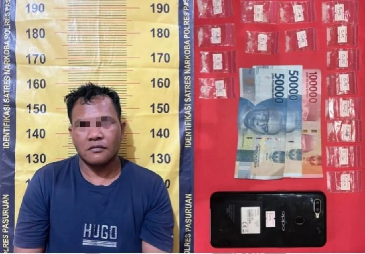 Polres Pasuruan Berhasil Menangkap Tiga Pelaku Pengedar Sabu-Sabu