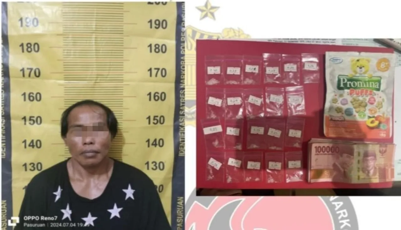 Polres Pasuruan Kembali Berhasil Bekuk Pengedar Sabu