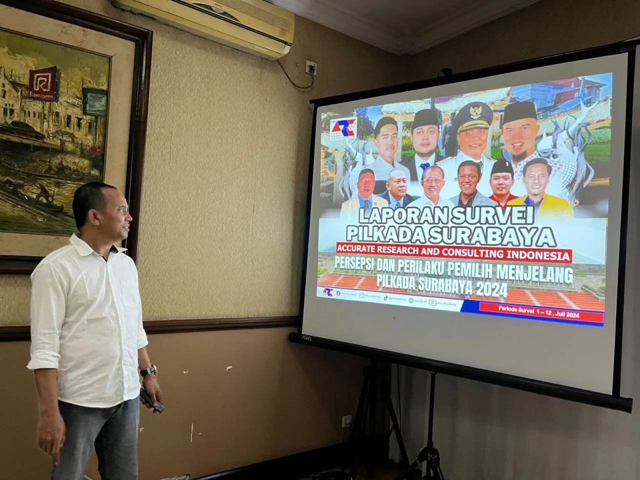 Bayu Airlangga dan Hendy Setiono Kejar Eri Cahyadi di Pilwali Surabaya versi ARCI