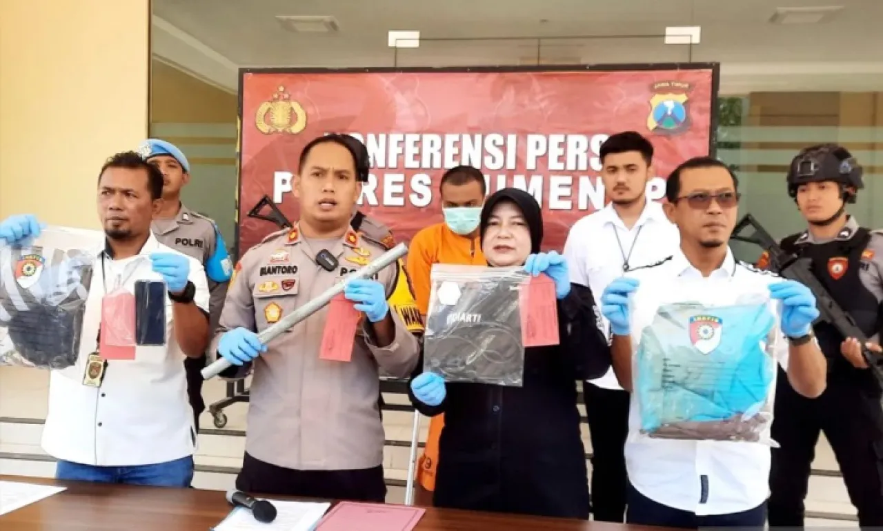 Porles Sumenep Tangkap Pembunuh Pria di Areal Persawahan
