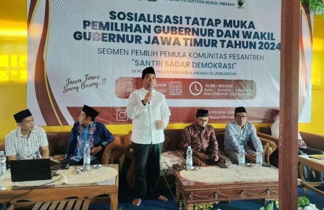 KPU Jatim Sosialisasi Pilkada 2024 ke Pesantren