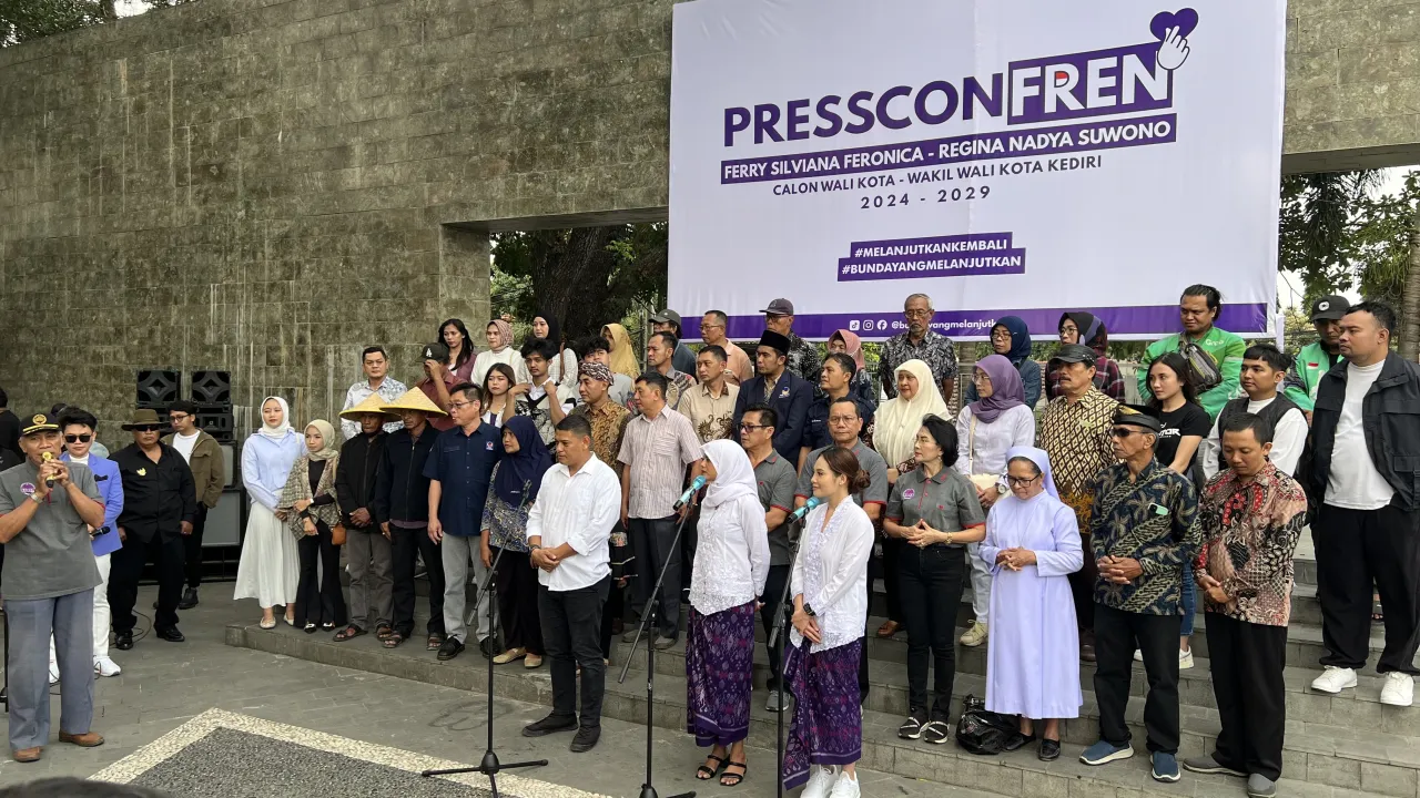 PAN dan NasDem Deklarasi Fe-Regina di Pilwali Kediri 2024