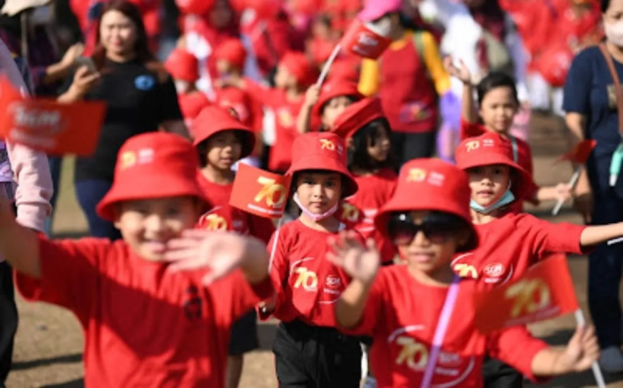 Rayakan 70 Tahun, SGM Berikan Akses Pendidikan dan Pecahkan Rekor MURI
