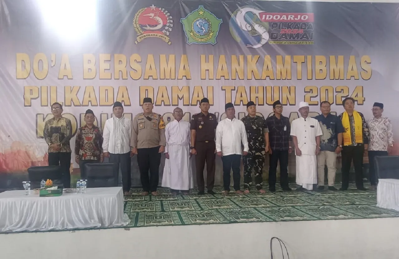Jelang Pemilu Damai tahun 2024, Kodim 0816/Sidoarjo Gelar Do'a Bersama Hankamtibmas
