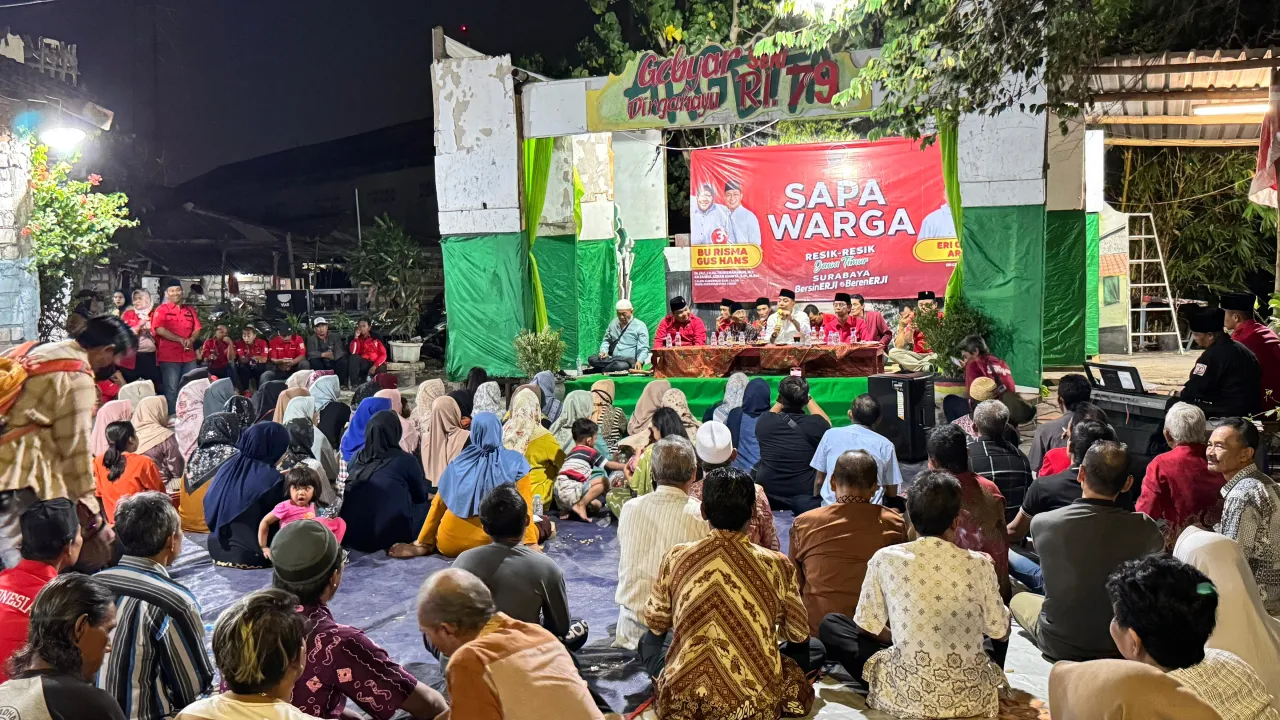 PDIP Surabaya Bergerak Galang Suara Rakyat Untuk Bu Risma-Hans dan Eri-Armuji