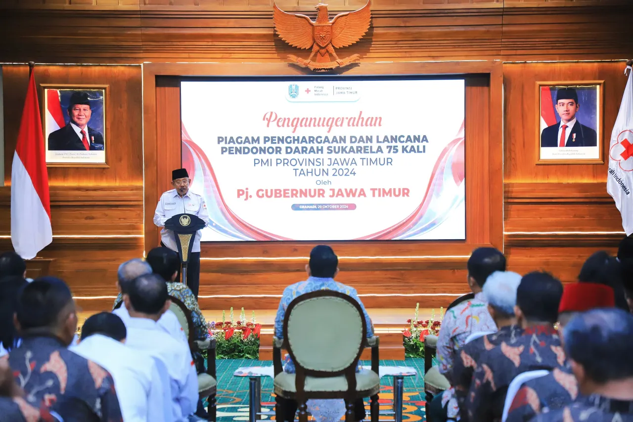 Pj. Gubernur Adhy: Stok Darah di Jatim Selalu Stabil