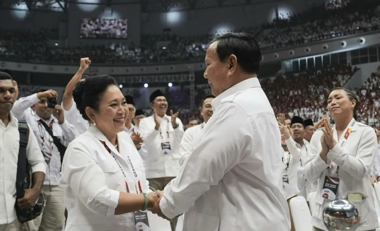 Prabowo Lusa Dilantik, Titiek Soeharto Hadir Sebagai Anggota Dewan