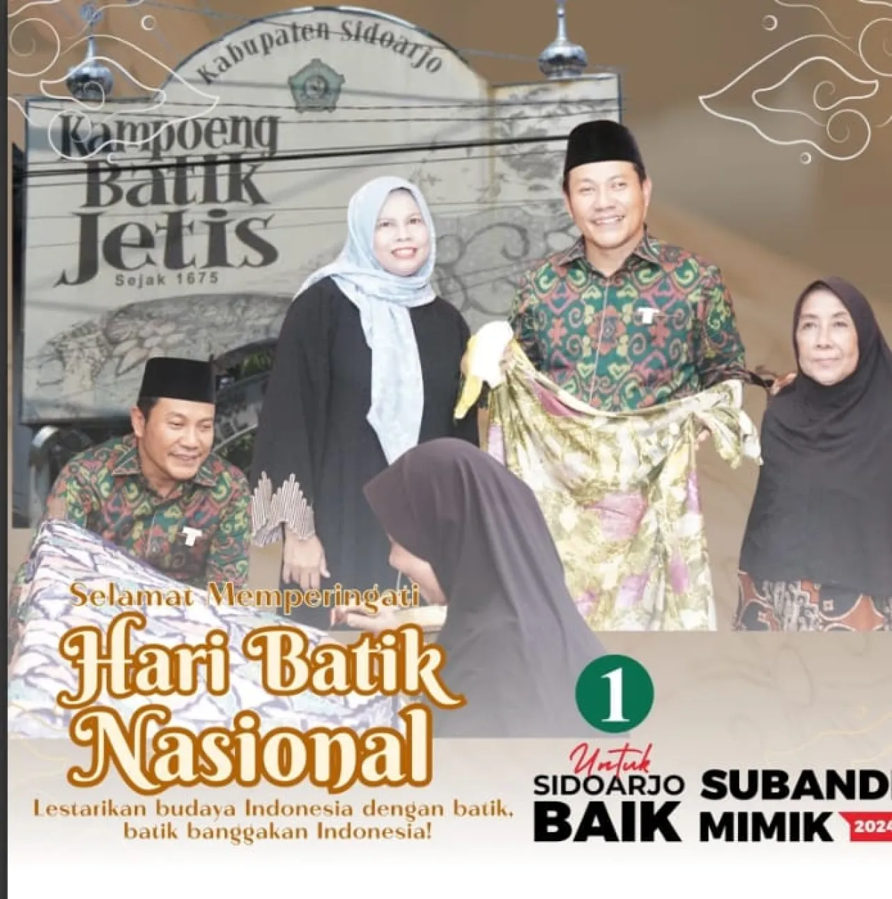 Cabub H. Subandi, Berjanji Batik Jetis Jadi Ikon Seragam ASN Sidoarjo