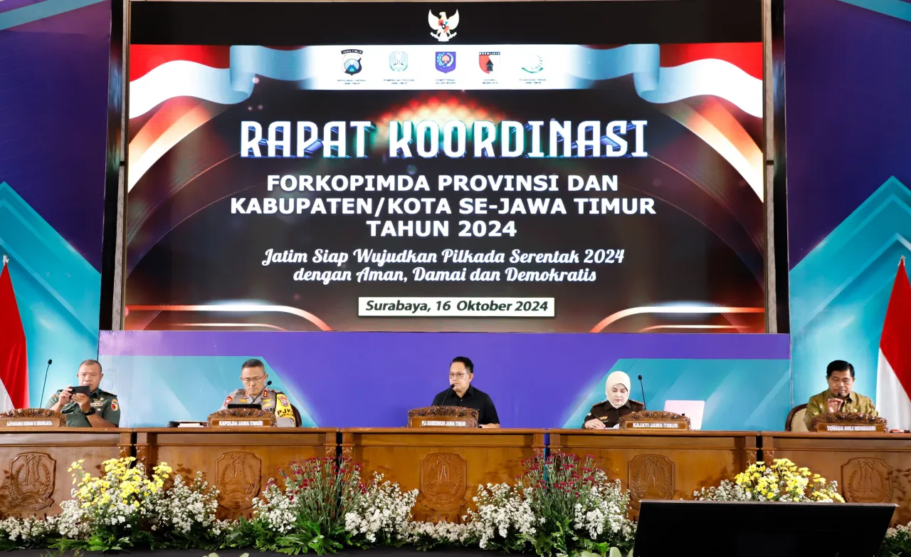 Pj Gubernur Jatim Optimistis Pilkada Serentak Tahun 2024 Berjalan Aman, Damai dan Demokratis