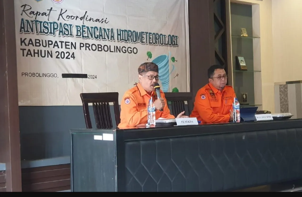 Antisipasi Bencana Hidrometeorologi, BPBD Probolinggo Gelar Rapat Koordinasi