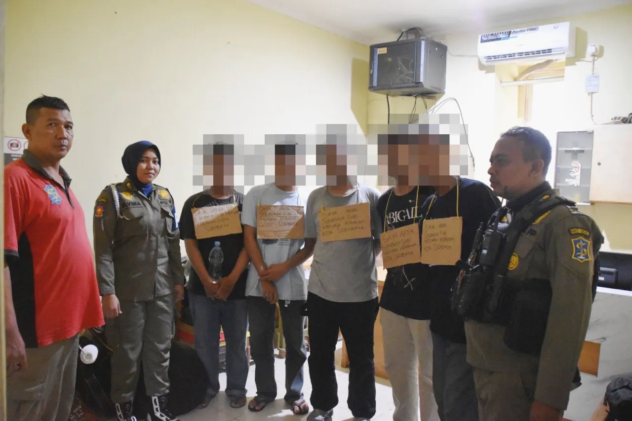 Satpol PP Surabaya Kembali Temui Aksi Vandalisme