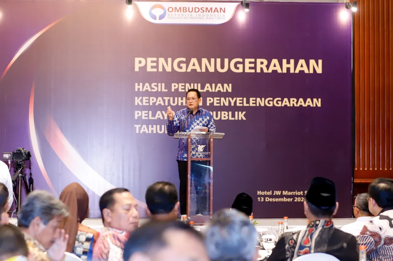 Baca juga : Pemprov Jatim Terima Penghargaan Predikat Kepatuhan dari Ombudsman RI Skor 92,08 Kualitas Tertinggi