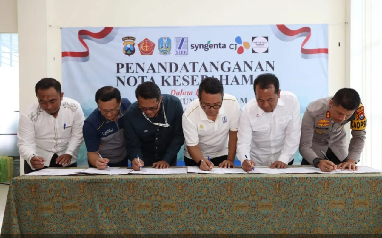 Pemkab Pasuruan Tandatangani Nota Kesepahaman Kolaborasi Tim Ketahanan Pangan