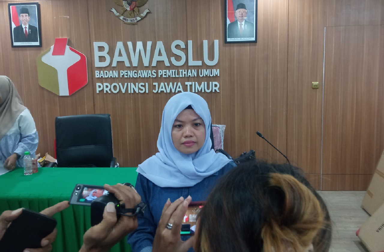 Koordinator Divisi Humas dan Datin Bawaslu Jatim, Dwi Endah Prasetyowati. SP/ AINI
