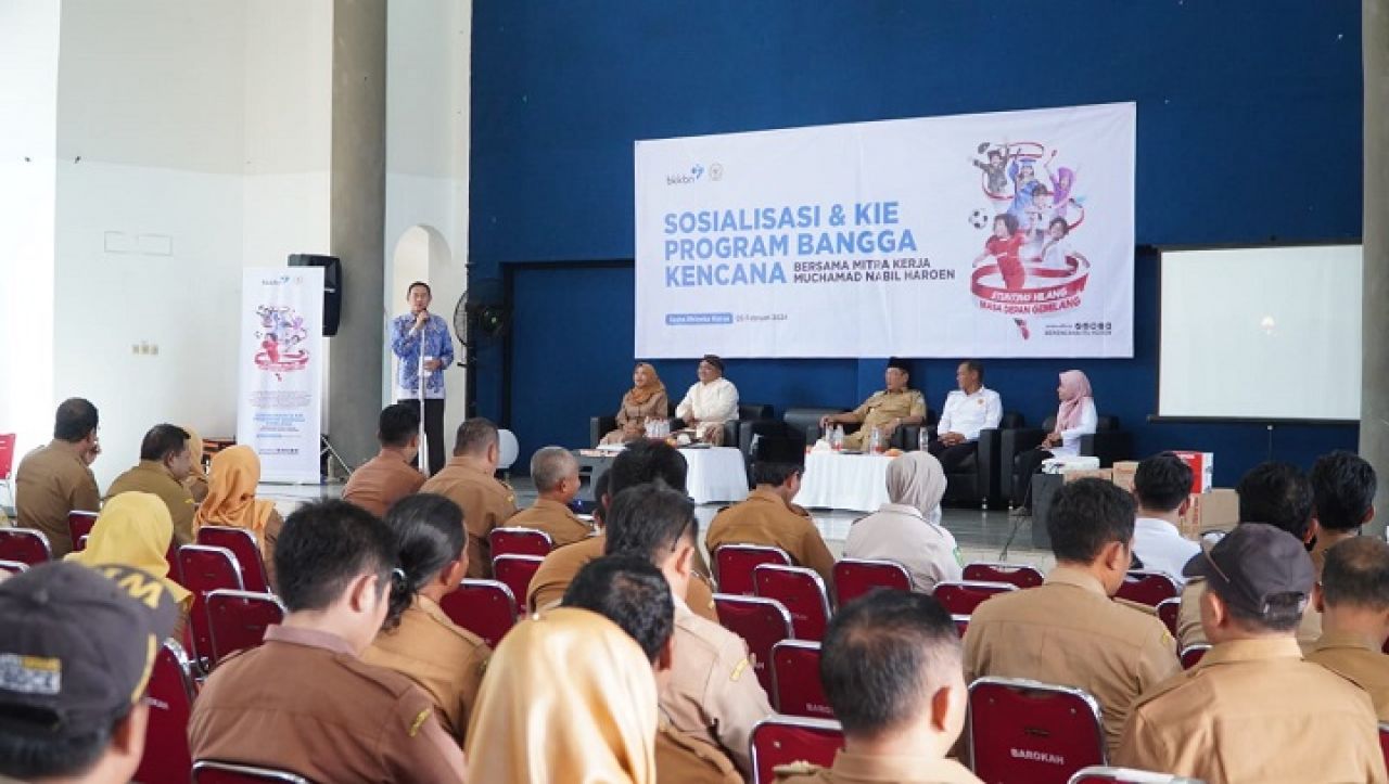 Bupati Yuhronur Efendi menyampaikan pentingnya kerjasama advokasi dalam upaya menekan stunting di Lamongan. SP/IST
