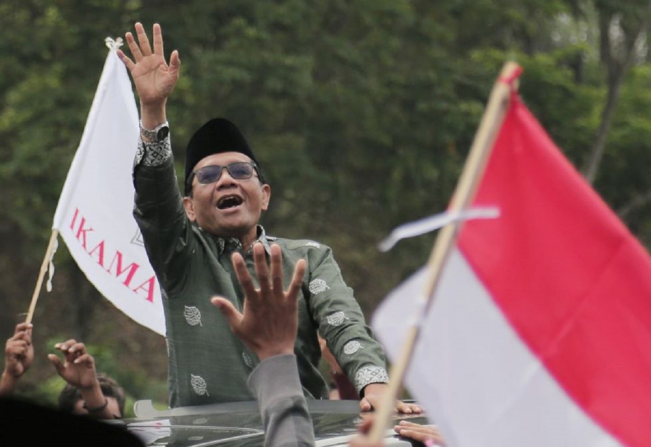 Calon Wakil Presiden (Cawapes0 nomor urut 3 Mahfud MD. SP/ Antara