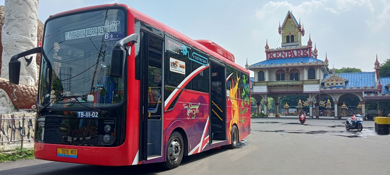 Bus Listrik Trans Semanggi Suroboyo (TSS) akan beroperasi serentak di Surabaya pada Kamis (22/2). SP/SURA