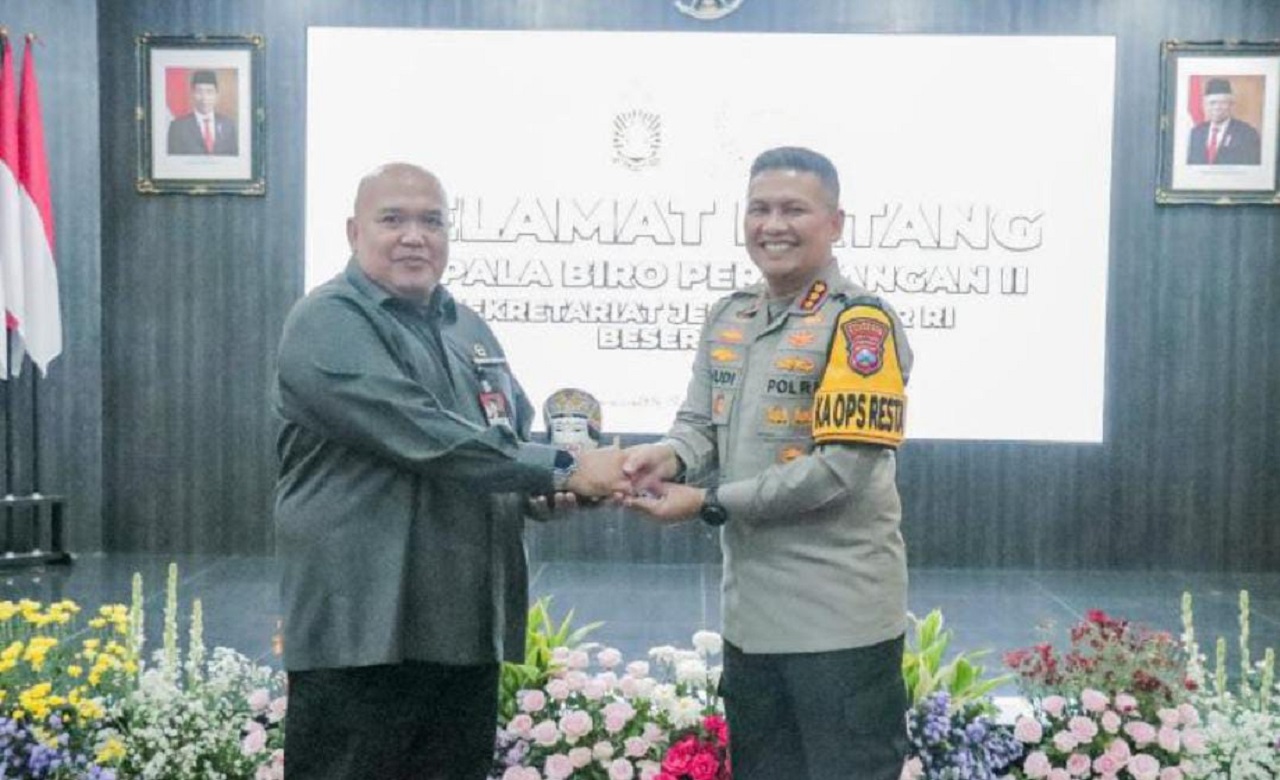 Kunjungan Biro Persidangan II Sekretariat Jenderal DPR RI ke Kepolisian Resor Kota (Polresta) Malang Kota, Rabu (21/02/2024). SP/ Mashuri