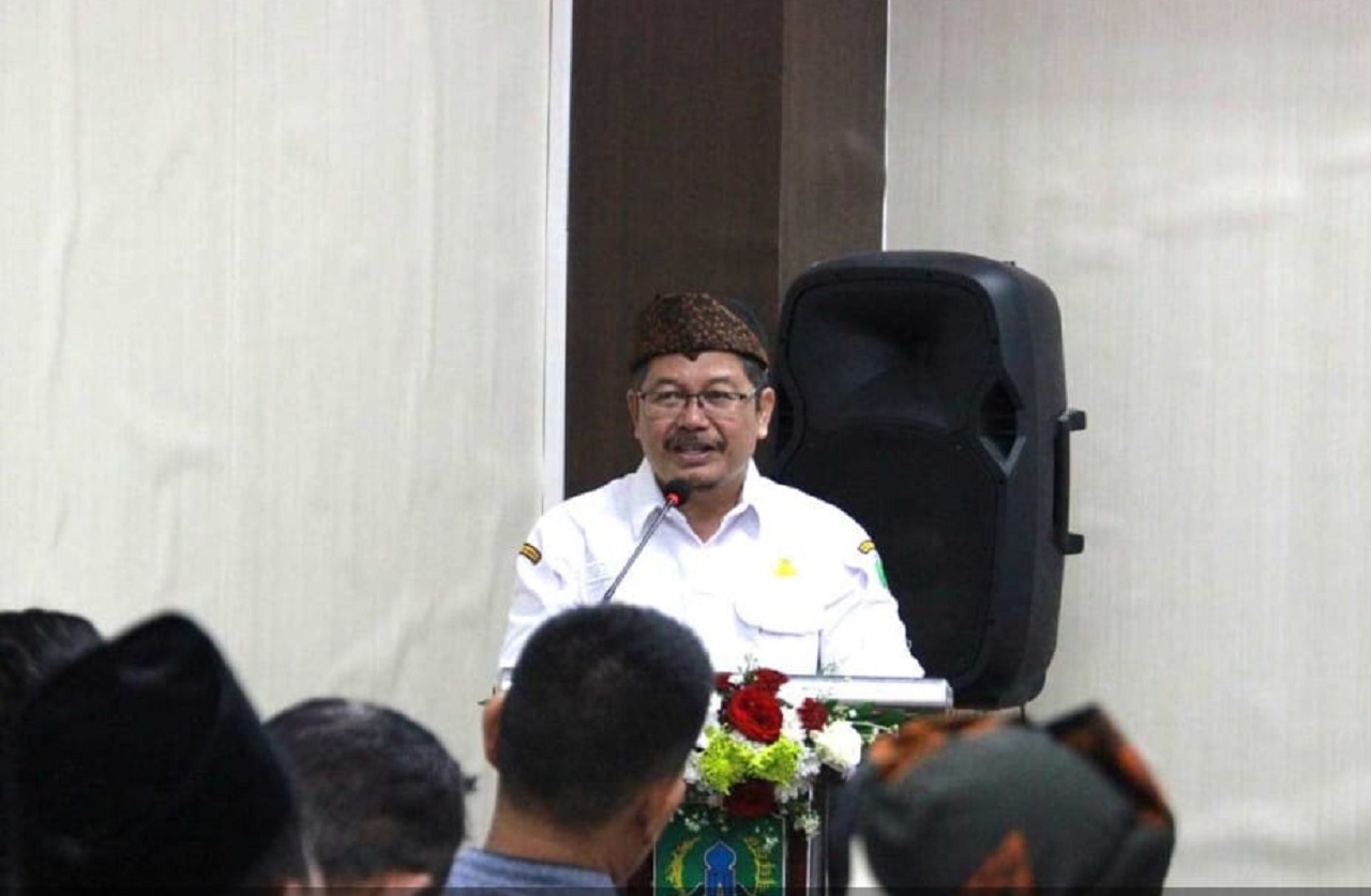 Pj Bupati Adriyanto dalam forum perangkat daerah dinas peternakan dan kesehatan hewan. SP/ HIKMAH