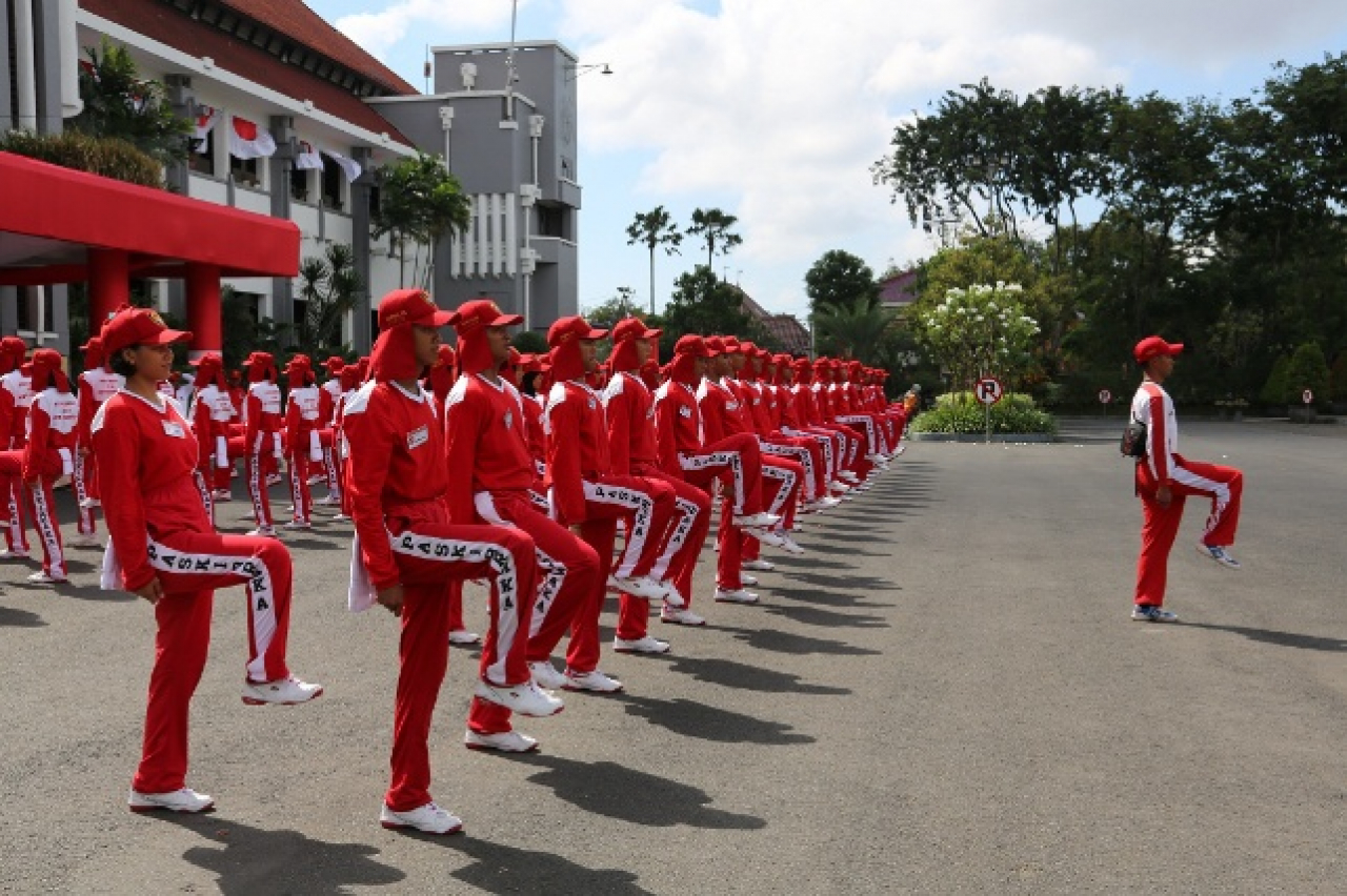 Seleksi Pasukan Pengibar Bendera Pusaka (Paskibraka) Kota Surabaya. SP/SURA