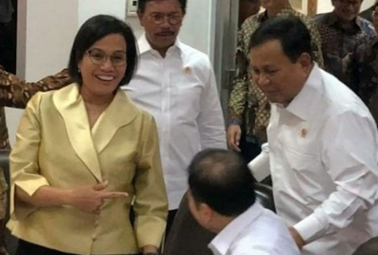 Menkeu Sri Mulyani dan Menhan Prabowo Subianto