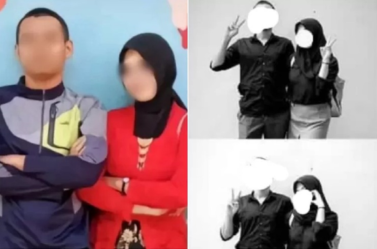 Tampang guru olahraga dan siswi kelas 12 di bangku SMA Subang terciduk selingkuh sejak mei 2023. SP. SBG