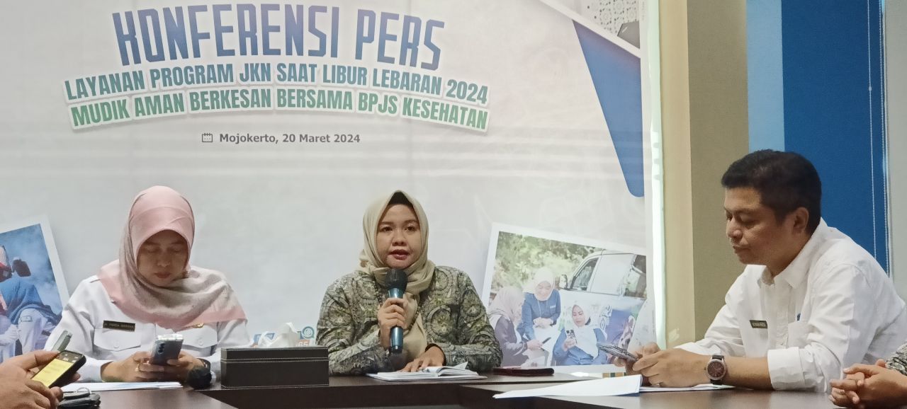 Konpers layanan program JKN saat libur lebaran di BPJS Kesehatan Cabang Mojokerto