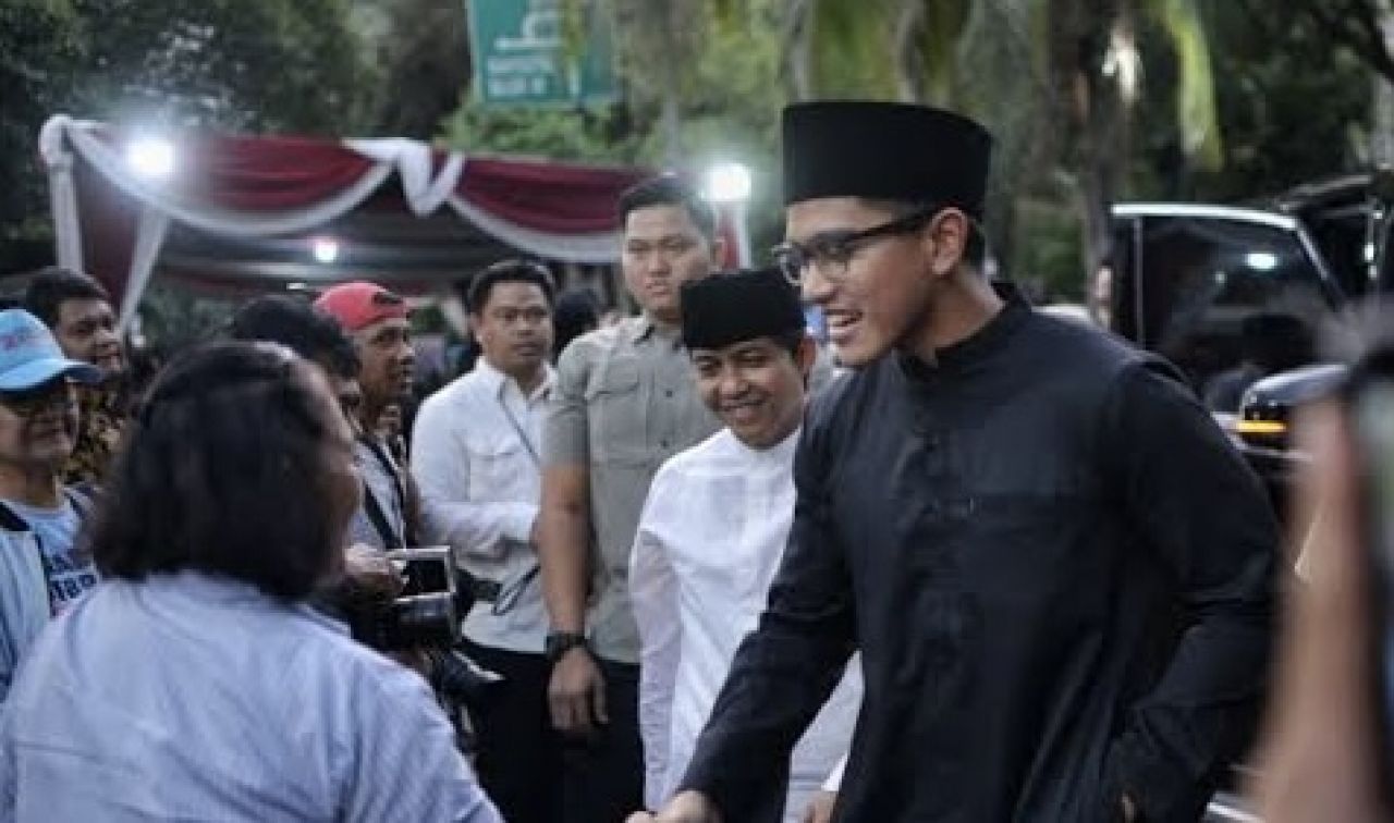 Kaesang usai menghadiri Prabowo saat dinyatakan Presiden terpilih.