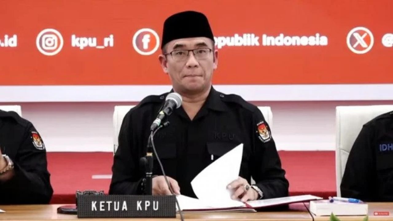 Ketua KPU Hasyim Asy'ari Bacakan Keputusan Hasil Pemilu 2024.