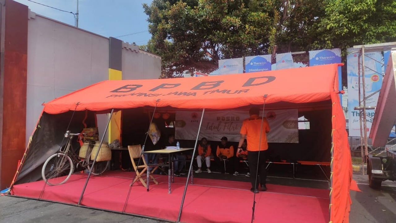 Selama lebaran 2024, BPBD Jatim mencatat 25 kejadian diantaranya 14 Banjir, 6 Longsor, 5 Angin Kencang. SP/AINI