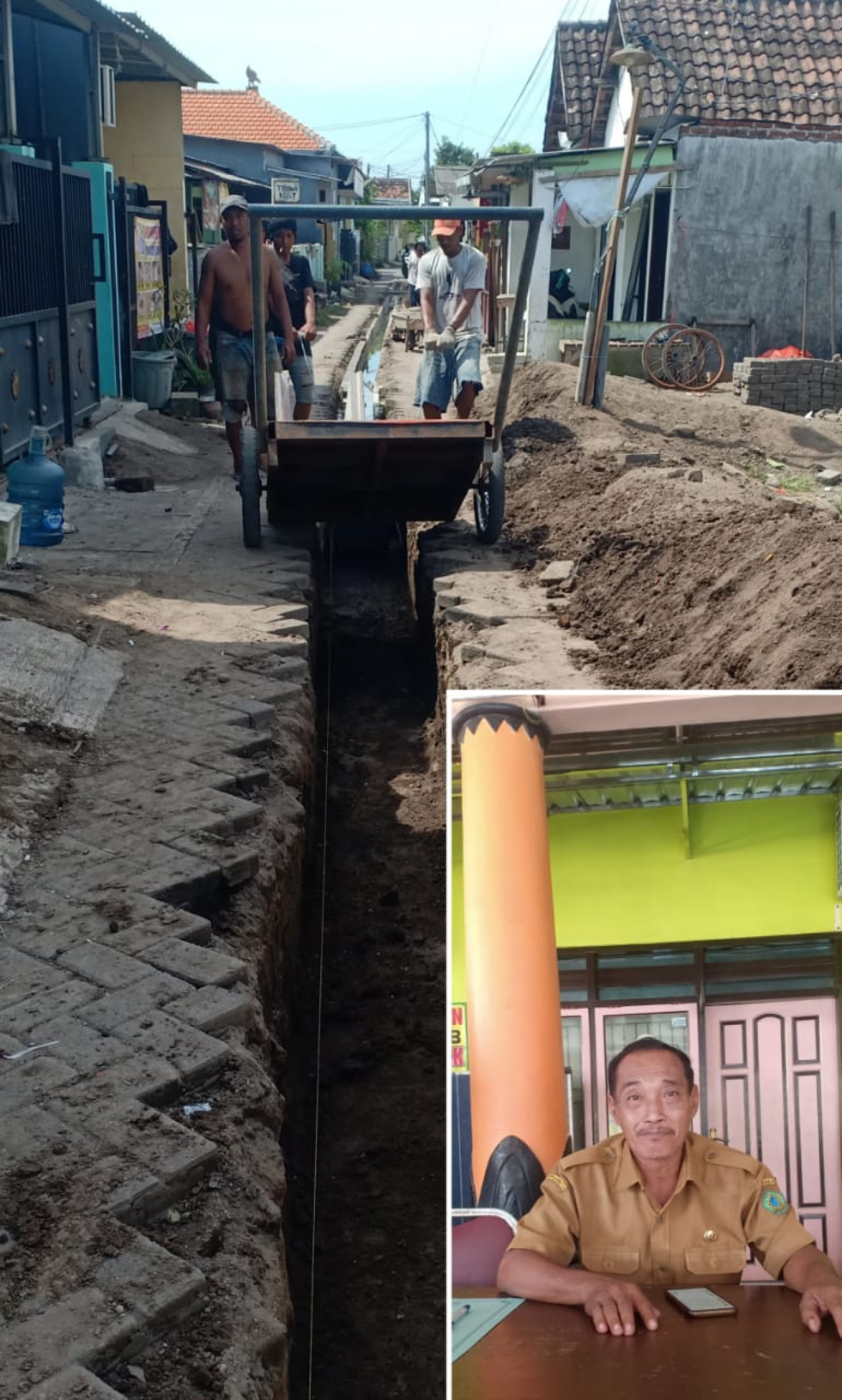 Pembangunan saluran air di desa Sepande. SP/Hikmah