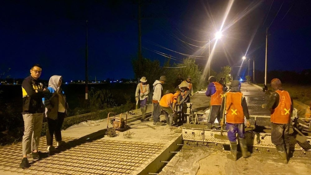 Ruas Japanan-Banjarsari, Kecamatan Jetis, mulus dan lebar setelah menjadi prioritas pembangunan pada APBD 2024.