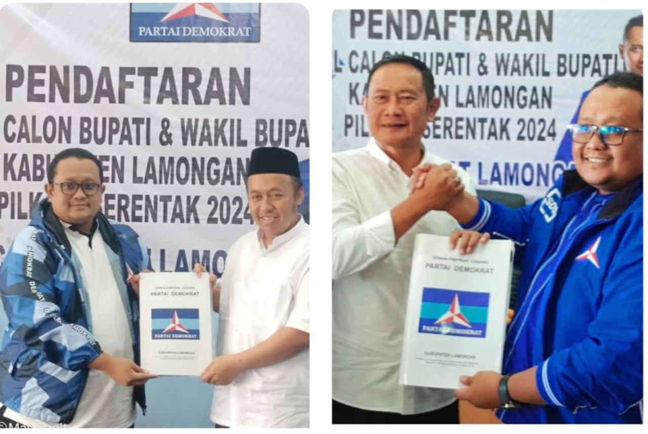 Kedua bakal calon bupati ini resmi berebut rekom Demokrat, setelah keduanya mendaftarkan diri ke partai berlambang mercy ini. SP/MUHAJIRIN