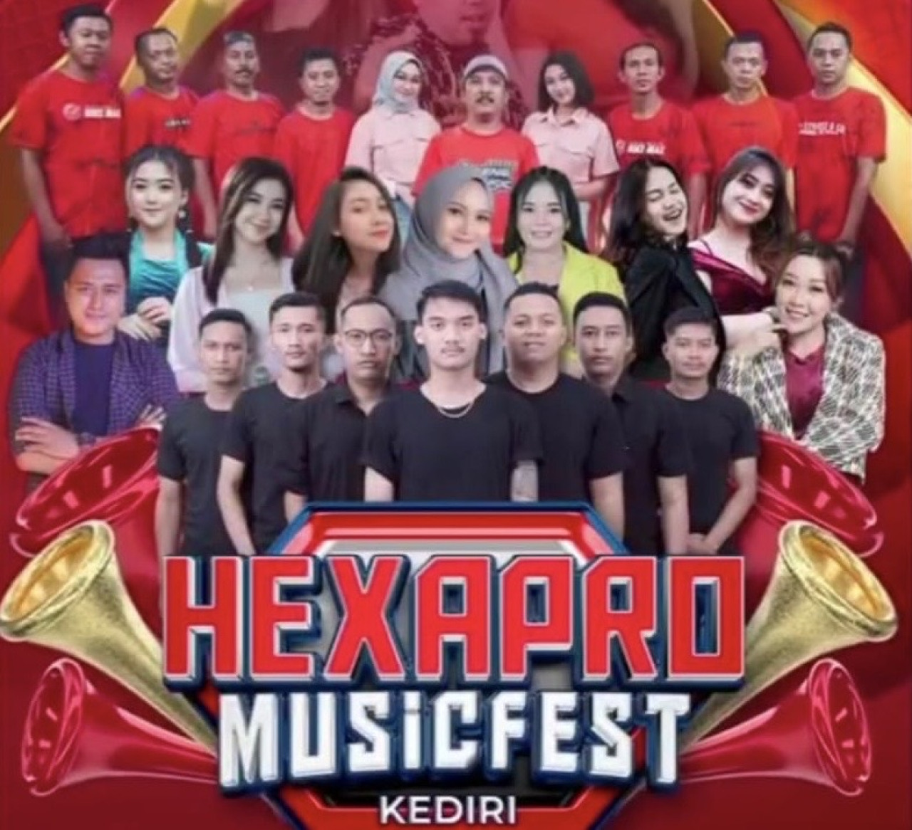 Flayer Hexapro Music Fest di Kediri