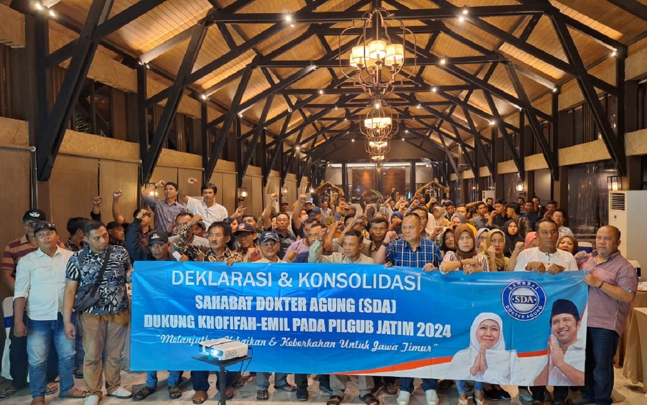 Acara relawan SDA dari Bondowoso-Banyuwangi dan Situbondo di hotel Surya Jajag kecamatan Jajak, kabupaten Banyuwangi pada Selasa (14/05/2024). SP/ RIKO