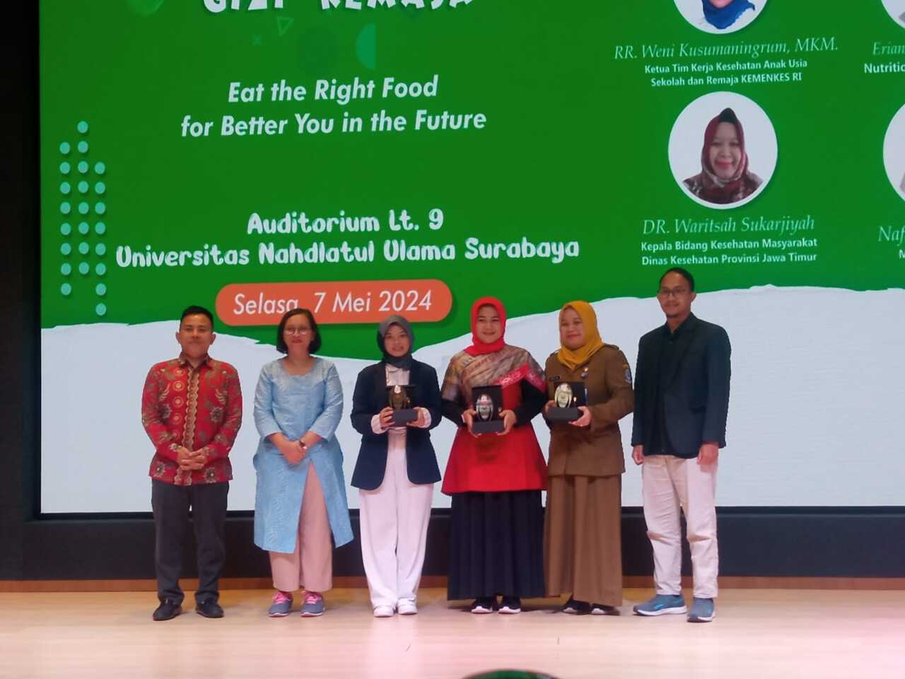 Universitas Nahdlatul Ulama Surabaya (Unusa) bersama Unicef serta berkolaborasi dengan Dinas Kesehatan Jawa Timur (Dinkes Jatim) melalui talk show bertajuk Gizi Remaja. SP/ AINI