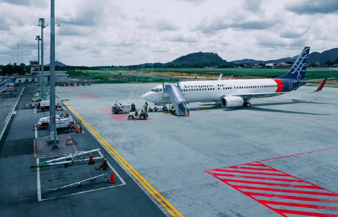Ilustrasi. Suasana di Bandara Dhoho yang siap layani penerbangan internasional, salah satunya untuk jemaah umrah. SP/ KDR