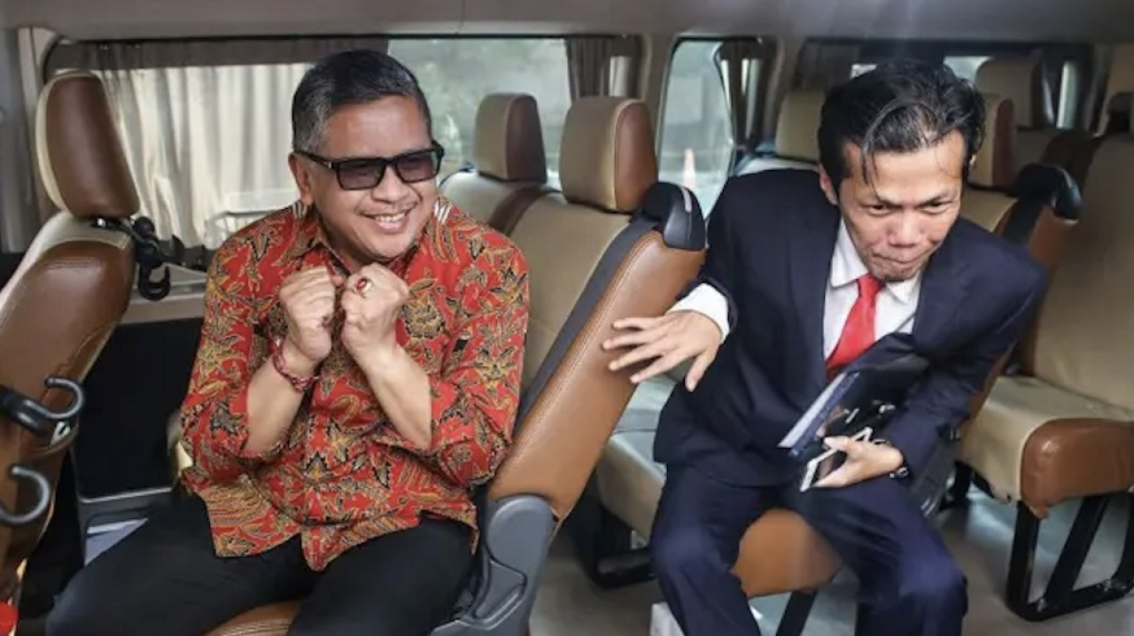 Sekjen PDIP Hasto Kristiyanto usai menjalani pemeriksaan tim penyidik KPK, Senin kemarin